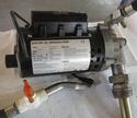 like new fast pump with suction pipe & discharge hoses / 110 volt cord